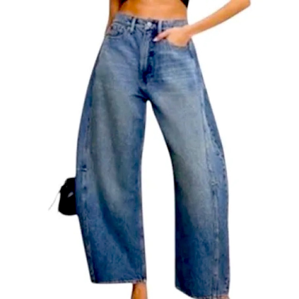 BRAND NEW Good American good extreme barrel Jeans size 6 NWT!👖🎁 - Picture 3 of 15